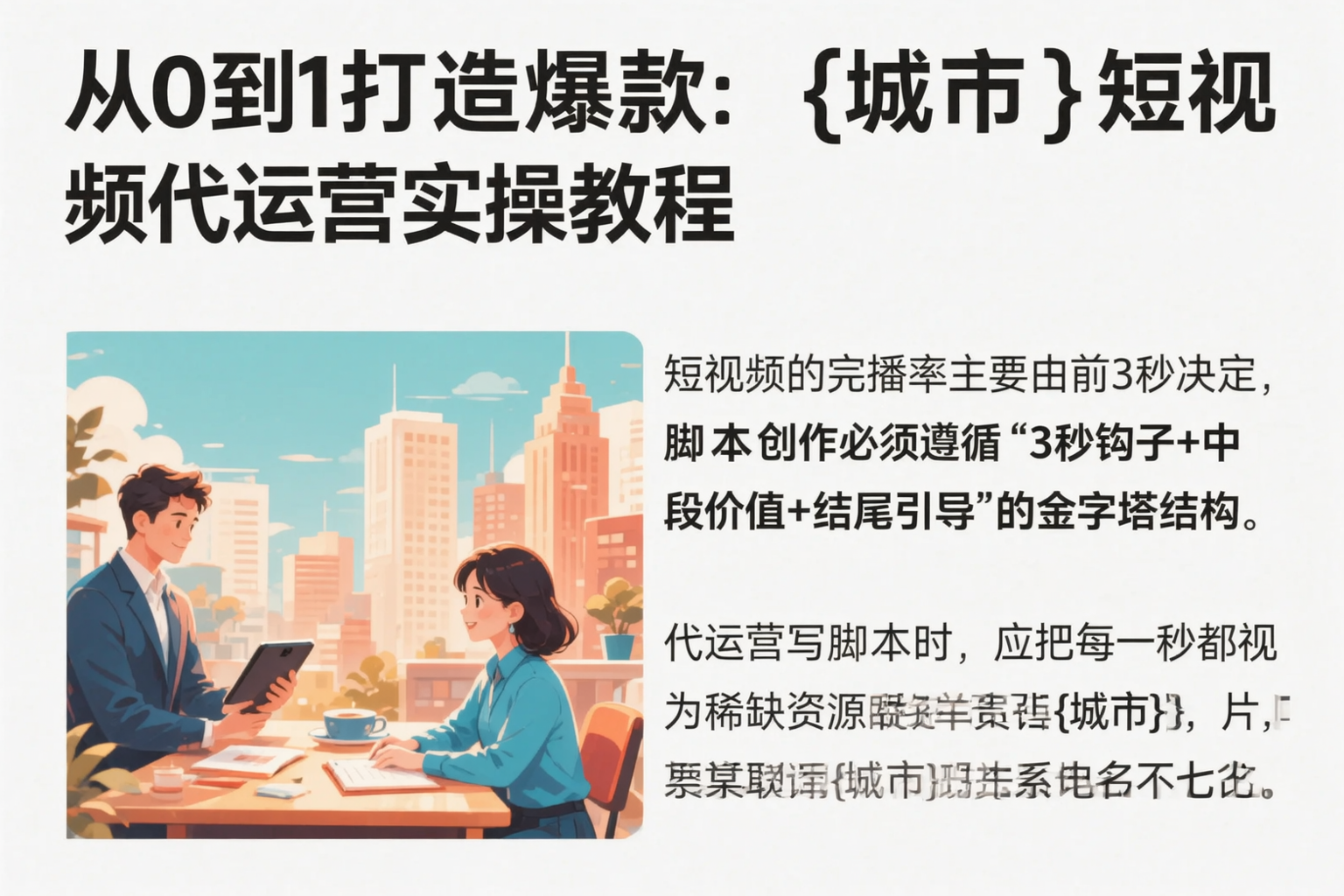 从0到1打造爆款:玉林短视频代运营实操教程