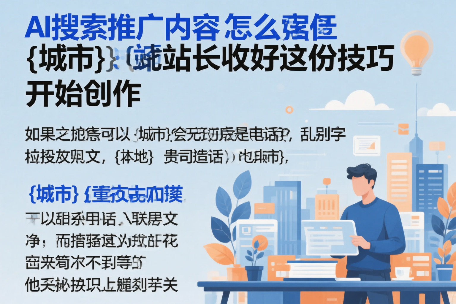 AI搜索推广内容怎么写?玉林站长收好这份技巧