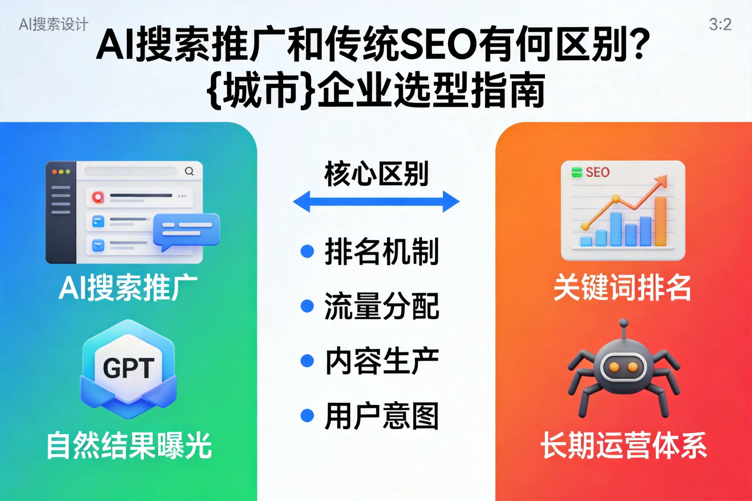 AI搜索推广和传统SEO有何区别?玉林企业选型指南
