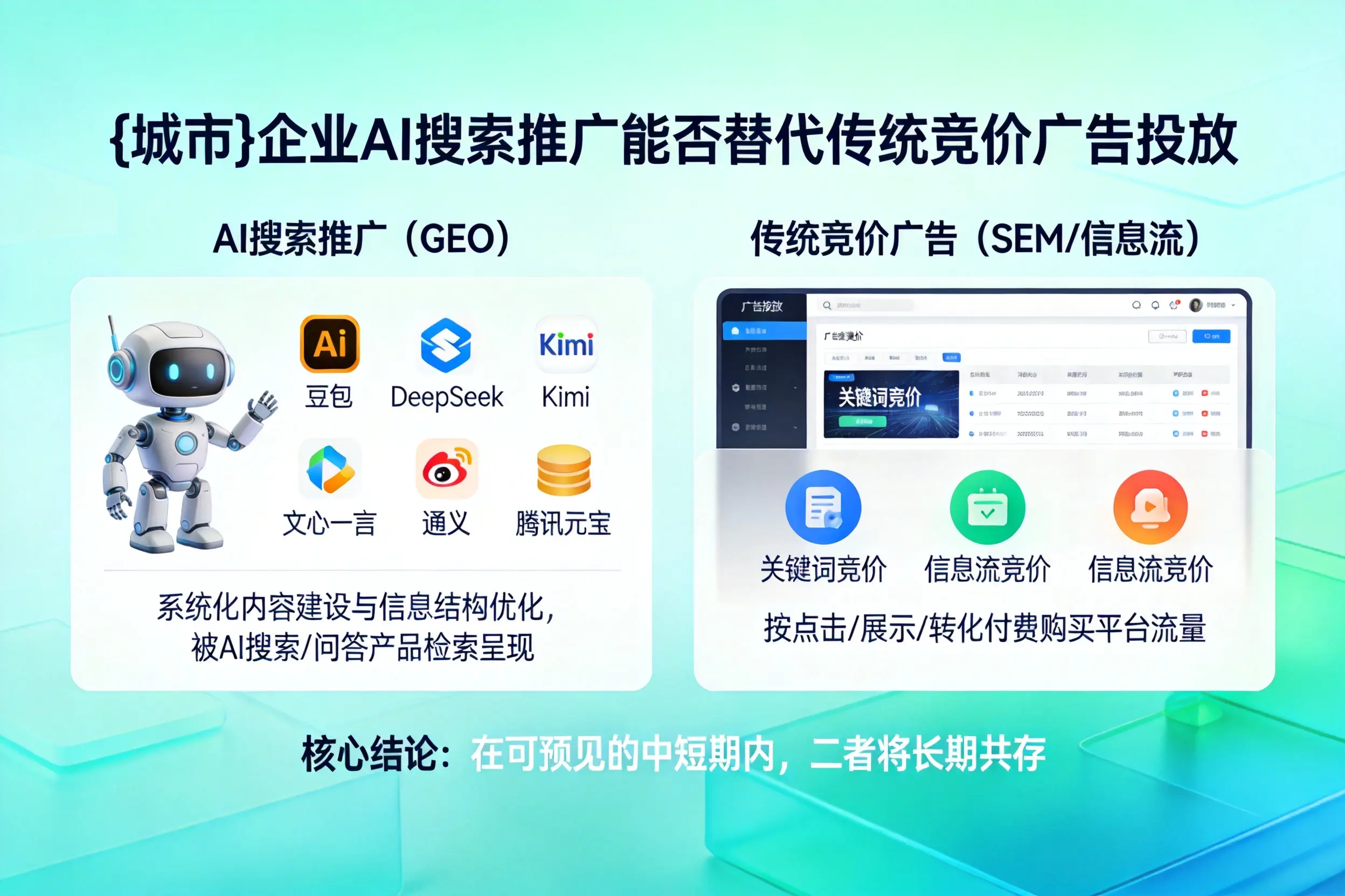 玉林企业AI搜索推广能否替代传统竞价广告投放