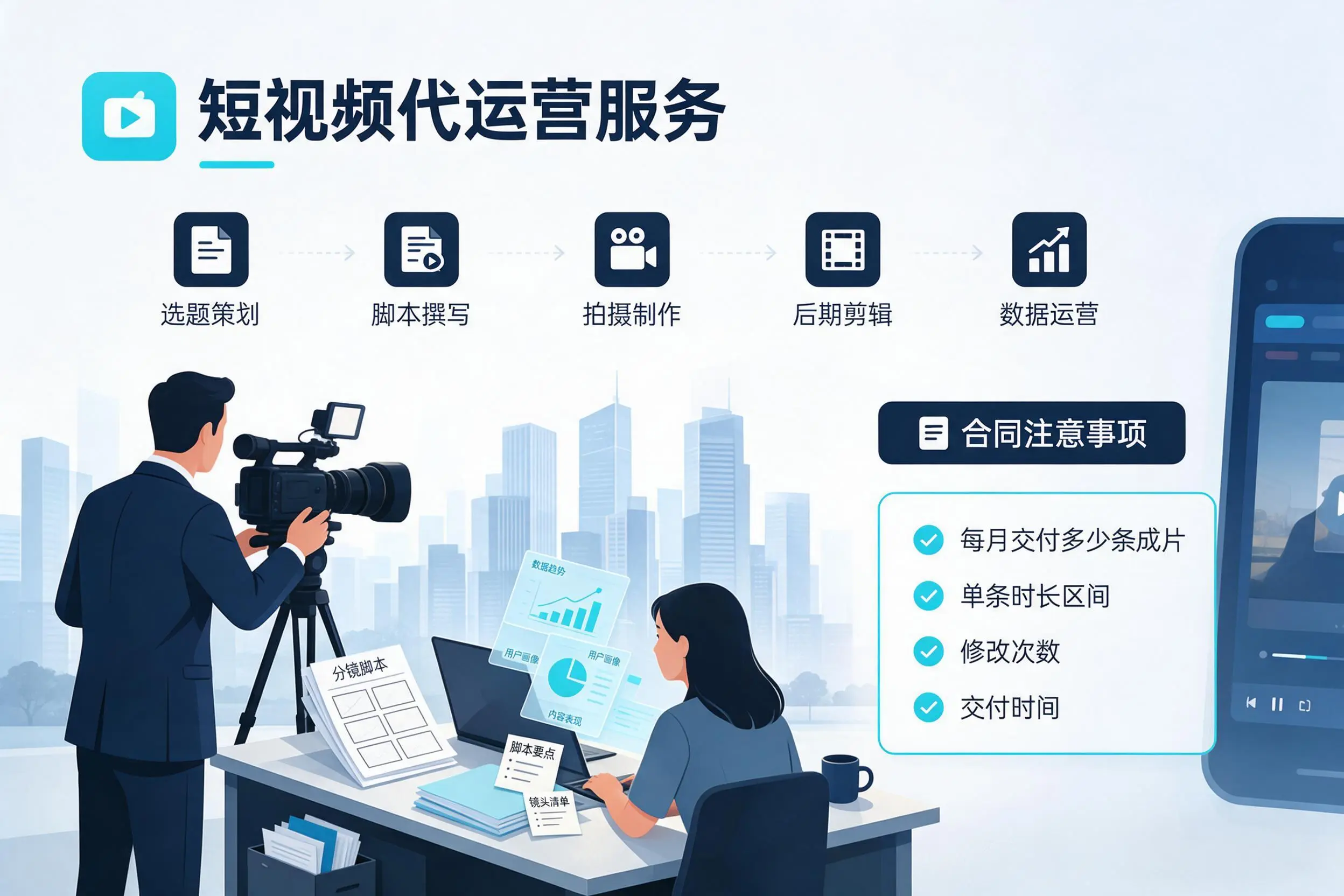 短视频代运营包含哪些服务?玉林企业常见问题科普