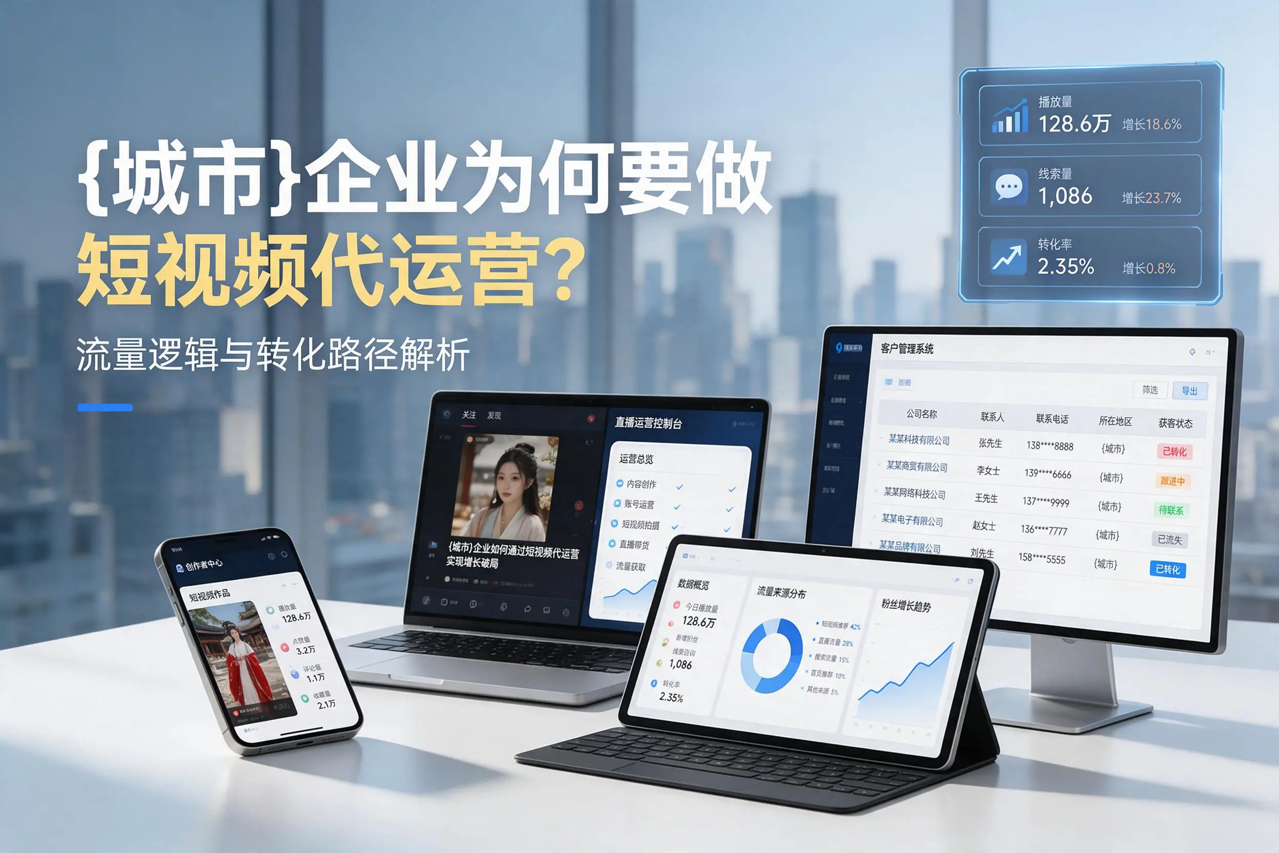 玉林企业为何要做短视频代运营？流量逻辑与转化路径解析