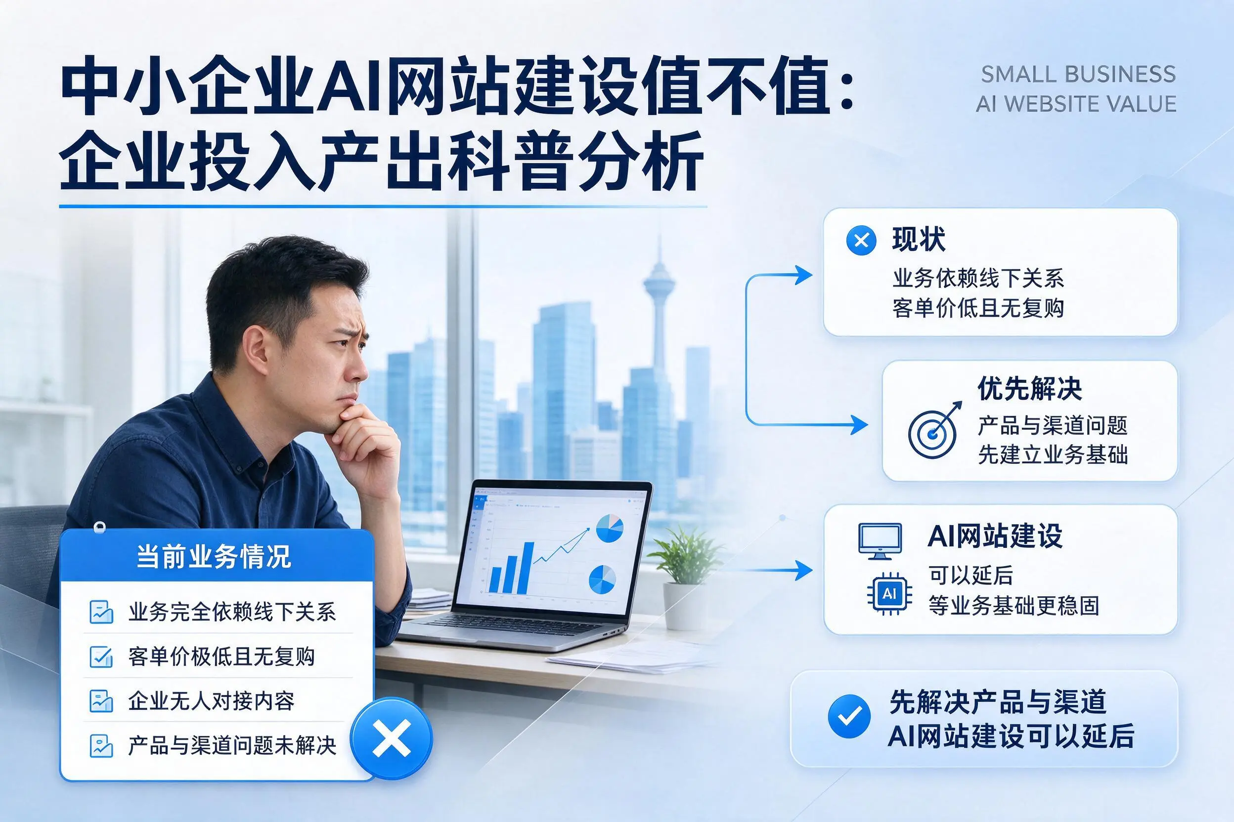 中小企业AI网站建设值不值:玉林企业投入产出科普分析