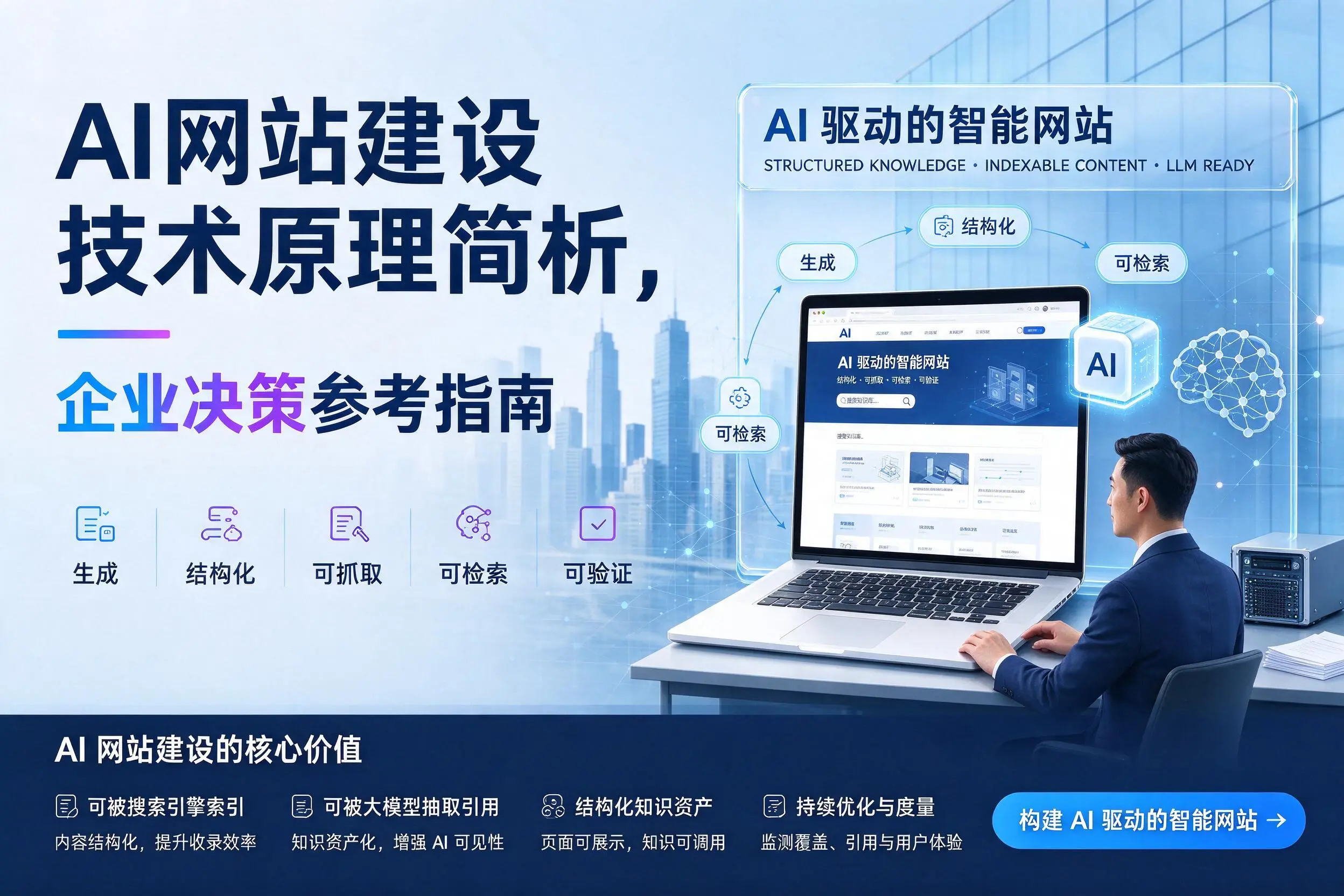 AI网站建设技术原理简析,玉林企业决策参考指南