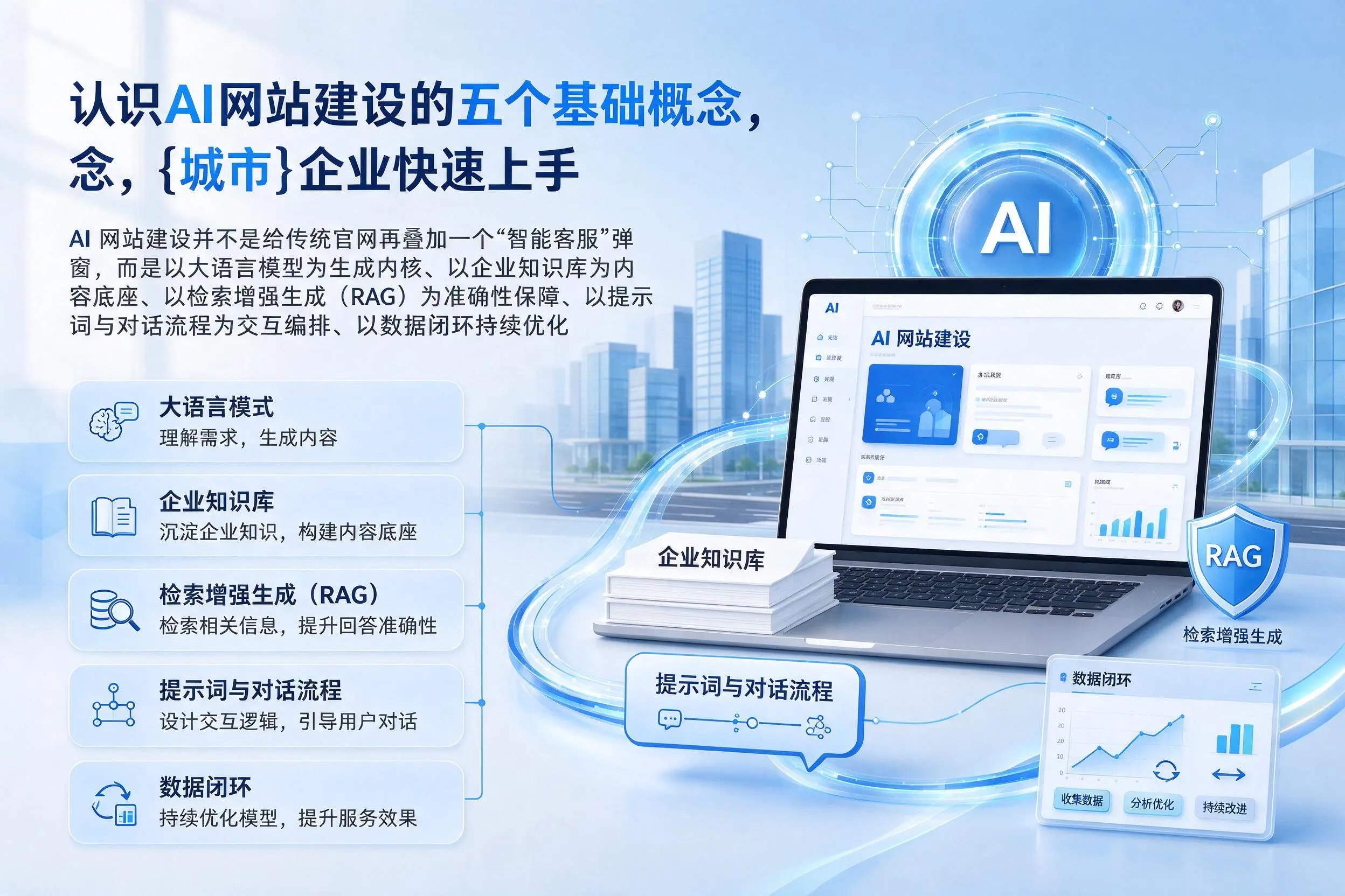 认识AI网站建设的五个基础概念，玉林企业快速上手