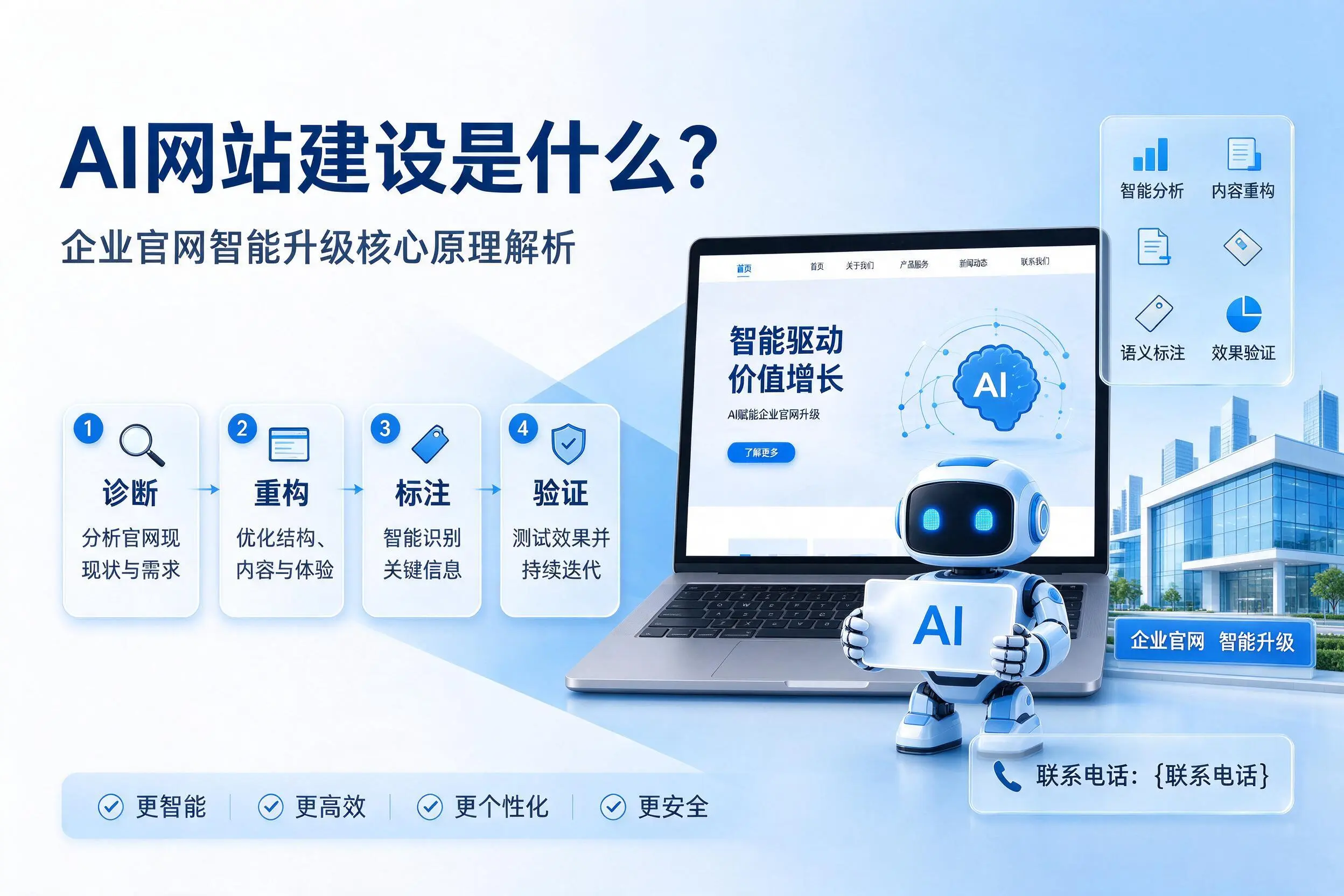 AI网站建设是什么？玉林企业官网智能升级核心原理解析